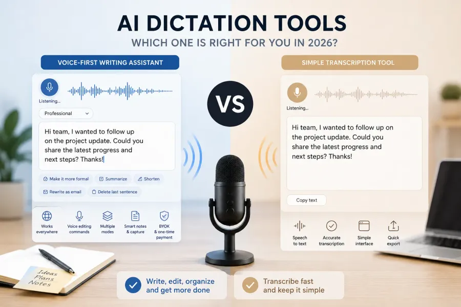 VoicePen AI vs WhisperAI